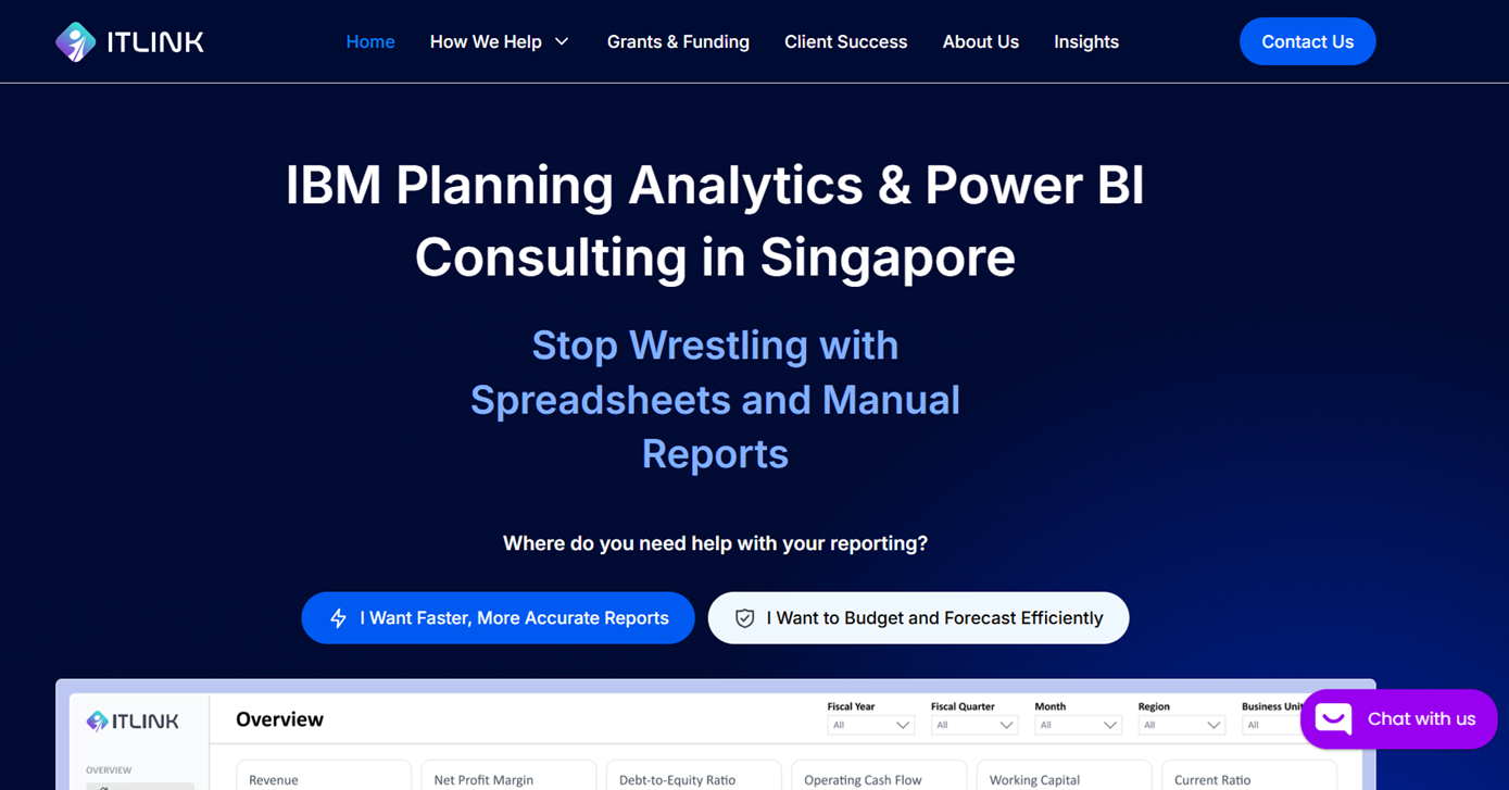 ITLink Website - Enterprise IBM consulting website designed by PixelCraftrs